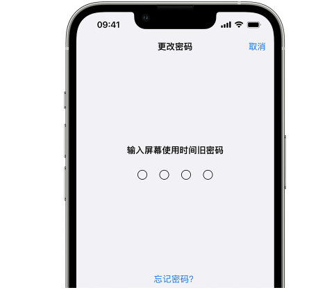 王下乡iPhone屏幕维修分享iPhone屏幕使用时间密码忘记了怎么办 