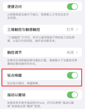 王下乡苹果授权维修站分享iPhone轻点无法唤醒怎么办 