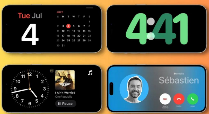 王下乡苹果手机维修分享iOS17横屏充电待机显示有什么好处 