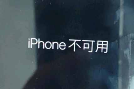 王下乡苹果服务网点分享锁屏界面显示“iPhone 不可用”如何解决 