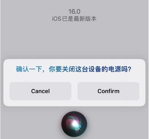 王下乡苹果手机维修分享iOS 16 Beta5为什么要取消Siri语音关机功能 